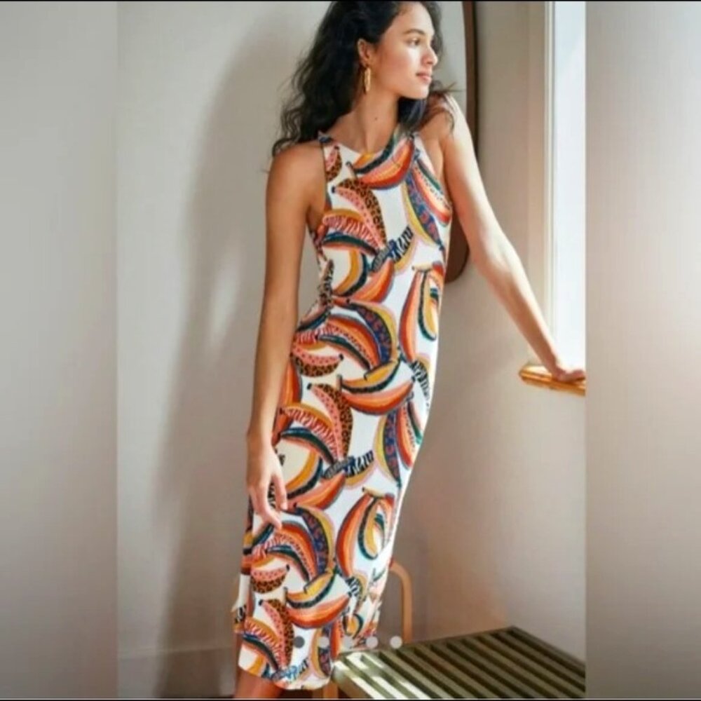Farm Rio Banana Midi Dress NWT
